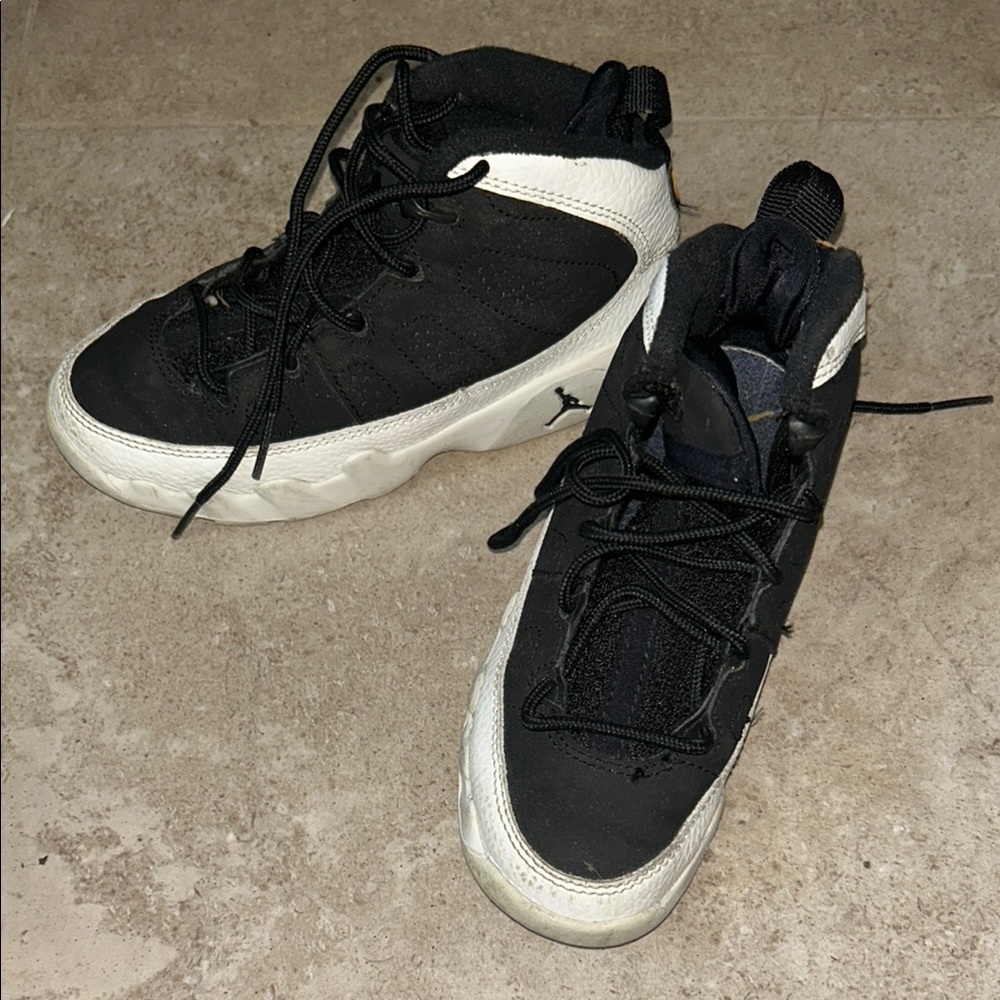 Jordan Black and White Sneakers